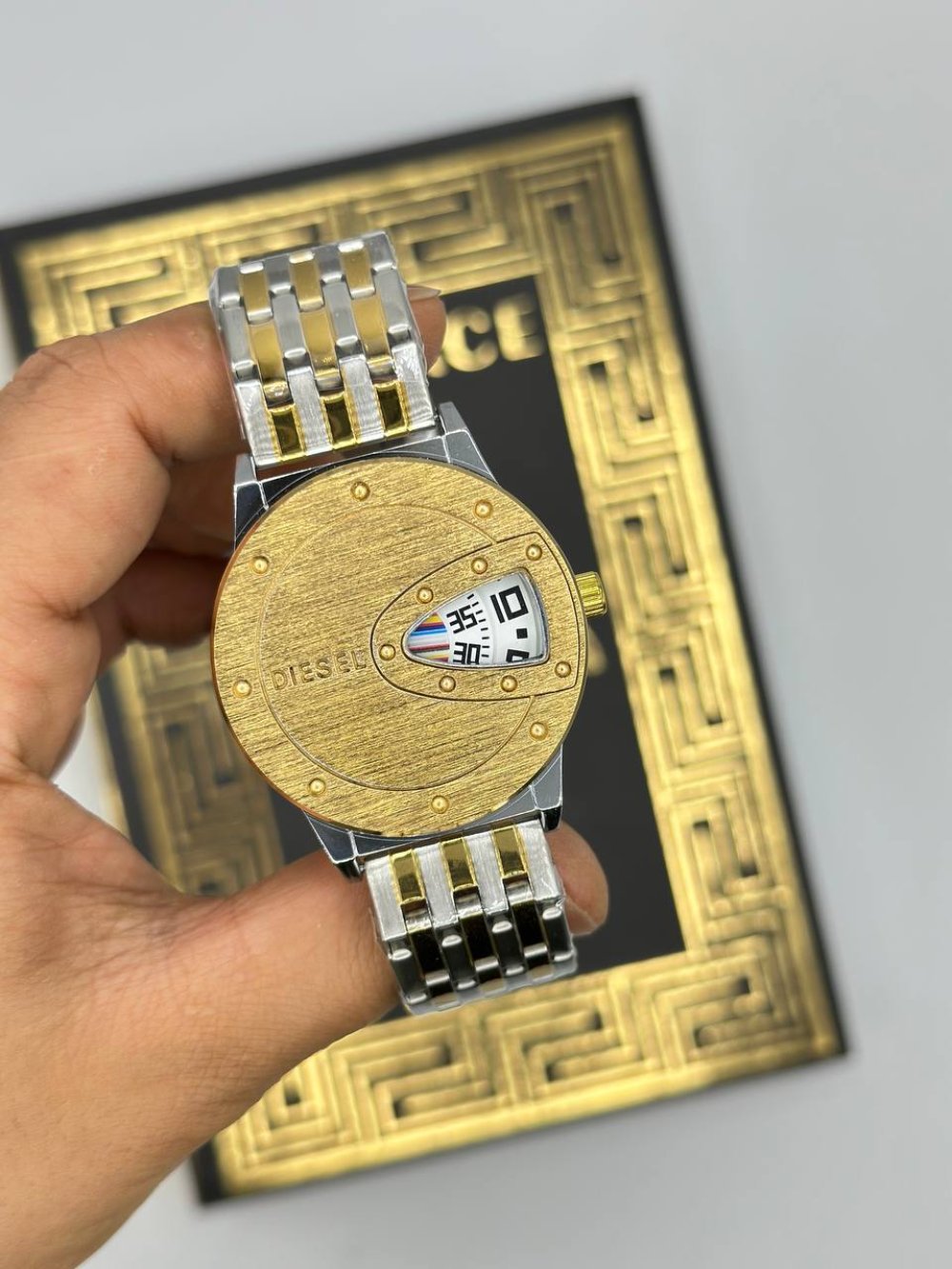 Diesel Gold-Gümüş Beyaz Kadran Erkek Kol Saat S788-VLL