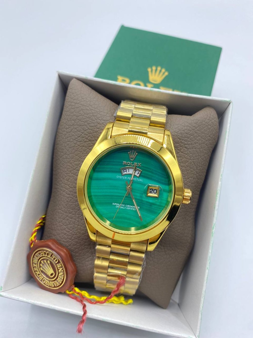 Rolex Oyster Perpetual Yeşil Kadran Kol Saati  S626