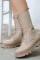 Toir Nude Cilt Bağcıklı Postal
