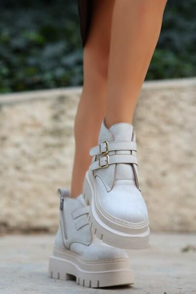 Olga Bej Süet Kemerli Bot