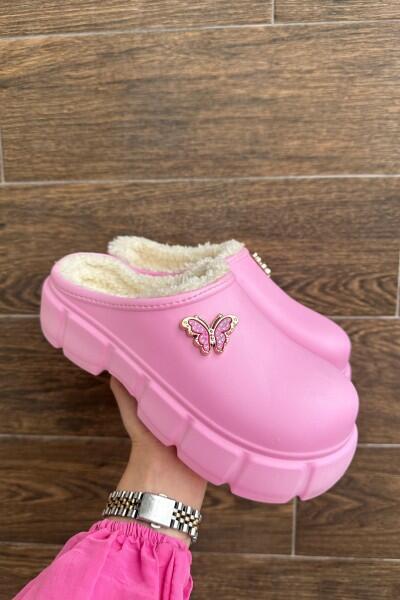 Jiji Pembe Dolgu Topuk Terlik Jiji Pembe Dolgu Topuk Terlik