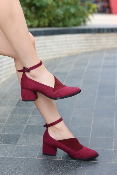 Rosla Bordo Süet Bootie Ayakakbı Rosla Bordo Süet Bootie Ayakakbı