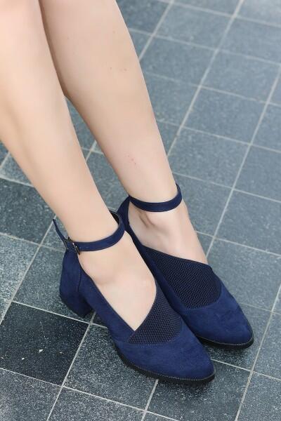 Rosla Lacivert Süet Bootie Ayakakbı Rosla Lacivert Süet Bootie Ayakakbı