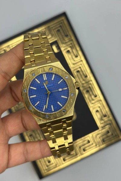 AP Royal Oak Gold Mavi Kadran Erkek Kol Saati | S841-ZS