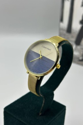 Calvin Klein Gold Mavi Kadran Kadın Kol Saat S762