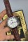 Cartier Bordo Deri Kordon Erkek Saat | S729