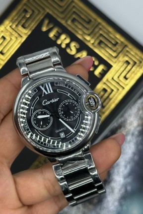 Cartier Crono Çelik Kordon Erkek Saat  S479