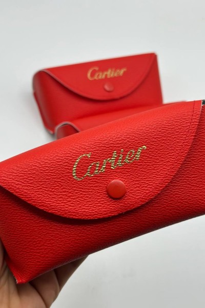 Cartier Kırmızı Deri Gözlük Kılıf GK131 Cartier Kırmızı Deri Gözlük Kılıf GK131