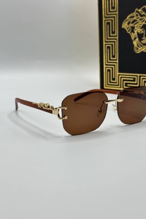 Cartier Kahverengi Unisex Güneş Gözlüğü G1761-VLL Cartier Kahverengi Unisex Güneş Gözlüğü G1761-VLL