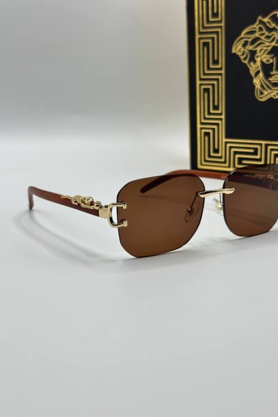 Cartier Kahverengi Unisex Güneş Gözlüğü G1761-VLL Cartier Kahverengi Unisex Güneş Gözlüğü G1761-VLL