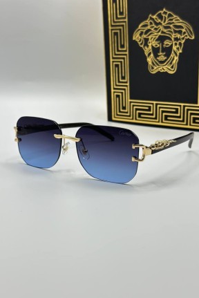 Cartier Mavi Cam Unisex Güneş Gözlüğü G1762-VLL Cartier Mavi Cam Unisex Güneş Gözlüğü G1762-VLL