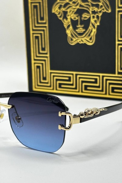 Cartier Mavi Cam Unisex Güneş Gözlüğü  G1762-VLL