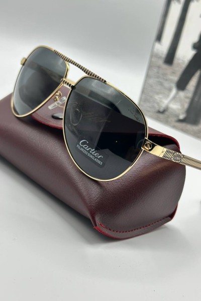 Cartier Siyah İthal Erkek Güneş Gözlük G3207