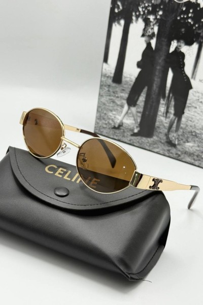 Celine Kahverengi Unisex Güneş Gözlüğü G1888-VLL Celine Kahverengi Unisex Güneş Gözlüğü G1888-VLL