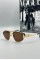 Celine Metal Kasa Kahve Cam Gold Çerçeve Unisex Güneş Gözlüğü  G1379-ILY