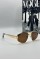 Celine Metal Kasa Kahve Cam Gold Çerçeve Unisex Güneş Gözlüğü  G1379-ILY