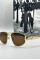 Celine Metal Kasa Kahve Cam Gold Çerçeve Unisex Güneş Gözlüğü  G1379-ILY