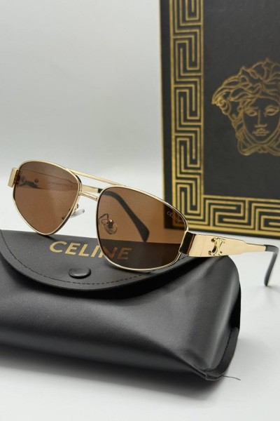 Celine Metal Kasa Kahverengi İthal Unisex Güneş Gözlüğü  G1942