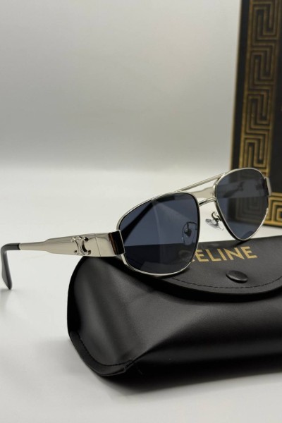 Celine Metal Kasa Gümüş  İthal Unisex Güneş Gözlüğü  G1943