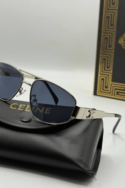 Celine Metal Kasa Gümüş  İthal Unisex Güneş Gözlüğü  G1943