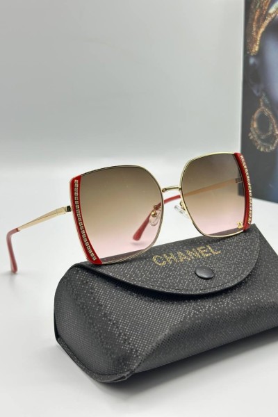 Chanel Kırmızı İthal Kadın Güneş Gözlüğü  G3117