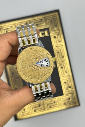 Diesel Gold-Gümüş Beyaz Kadran Erkek Kol Saat S788-VLL Diesel Gold-Gümüş Beyaz Kadran Erkek Kol Saat S788-VLL