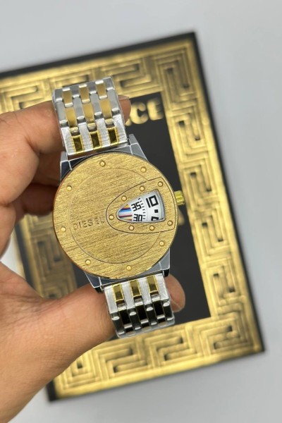 Diesel Gold-Gümüş Beyaz Kadran Erkek Kol Saat S788-VLL Diesel Gold-Gümüş Beyaz Kadran Erkek Kol Saat S788-VLL