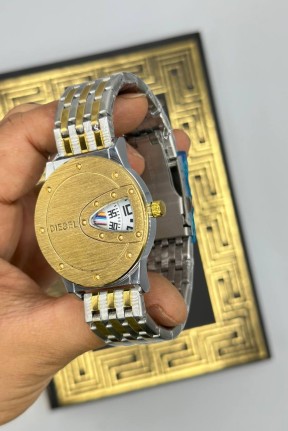 Diesel Gold-Gümüş Beyaz Kadran Erkek Kol Saat S788-VLL Diesel Gold-Gümüş Beyaz Kadran Erkek Kol Saat S788-VLL