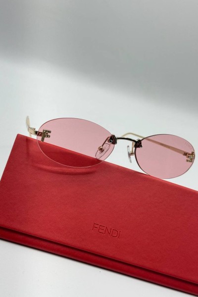 Fendi Pembe Camlı İthal Kadın Güneş Gözlüğü G1899 Fendi Pembe Camlı İthal Kadın Güneş Gözlüğü G1899