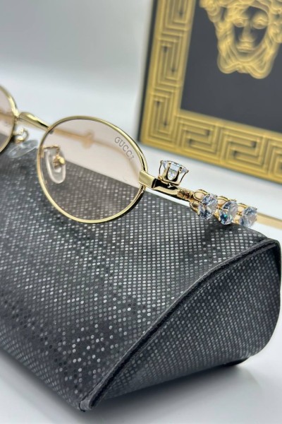 Gucci Pembe Taşlı İthal Kadın Gözlük G3266-VLL