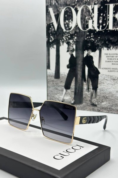 Gucci Siyah İthal Kadın Güneş Gözlüğü G1827-VLL Gucci Siyah İthal Kadın Güneş Gözlüğü G1827-VLL