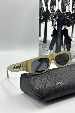 Gucci Yeni Sezon Yeşil Unisex Güneş Gözlüğü G2021-VLL