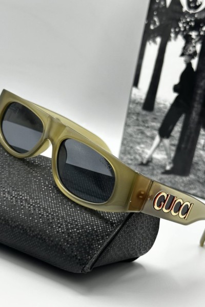 Gucci Yeni Sezon Yeşil Unisex Güneş Gözlüğü G2021-VLL