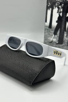 Gucci Yeni Sezon Beyaz Unisex Güneş Gözlüğü G2039-VLL Gucci Yeni Sezon Beyaz Unisex Güneş Gözlüğü G2039-VLL