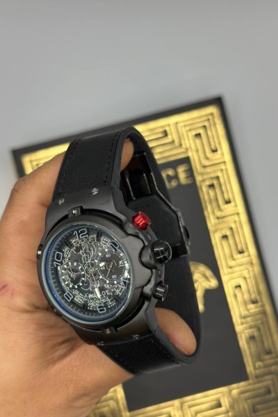 Hublot Geneve Deri Kordon Siyah Erkek Saat | S728 Hublot Geneve Deri Kordon Siyah Erkek Saat | S728