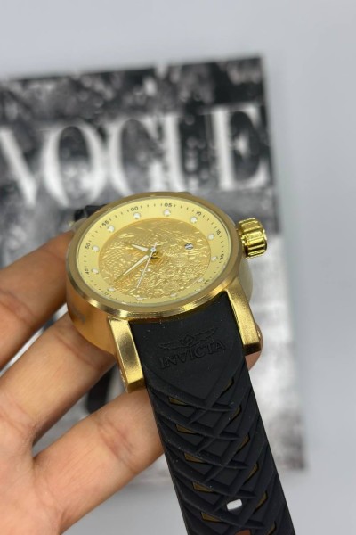 Invicta Yakuza Siyah-Gold Kadran Erkek Kol Saat | S831-VLL