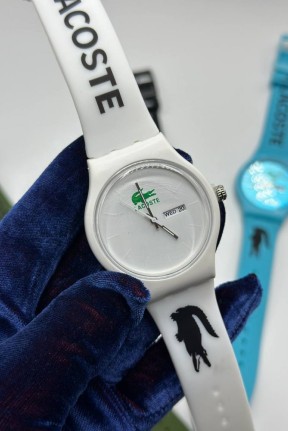 Lacoste Yazılı Beyaz Unisex Saat S339 Lacoste Yazılı Beyaz Unisex Saat S339