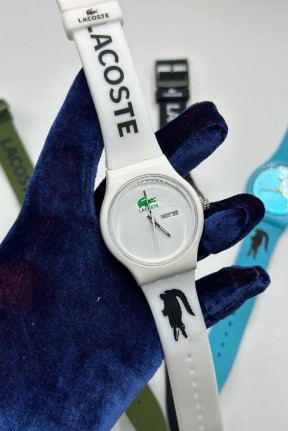 Lacoste Yazılı Beyaz Unisex Saat S339 Lacoste Yazılı Beyaz Unisex Saat S339