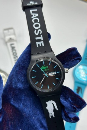 Lacoste Yazılı Siyah Unisex Saat S341 Lacoste Yazılı Siyah Unisex Saat S341