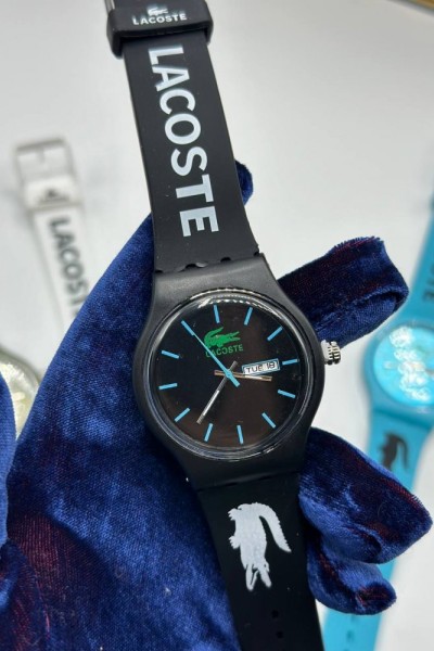 Lacoste Yazılı Siyah Unisex  Saat  S341