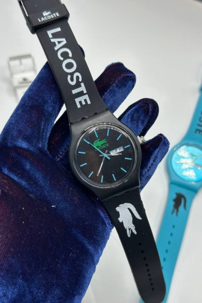 Lacoste Yazılı Siyah Unisex  Saat  S341
