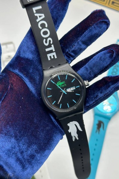 Lacoste Yazılı Siyah Unisex  Saat  S341