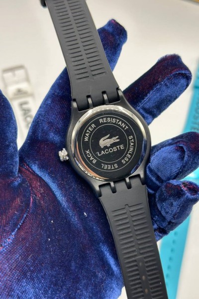 Lacoste Yazılı Siyah Unisex  Saat  S341