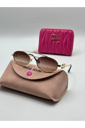Miu Miu Kahverengi İthal Kadın Güneş Gözlük G3235-ILY Miu Miu Kahverengi İthal Kadın Güneş Gözlük G3235-ILY