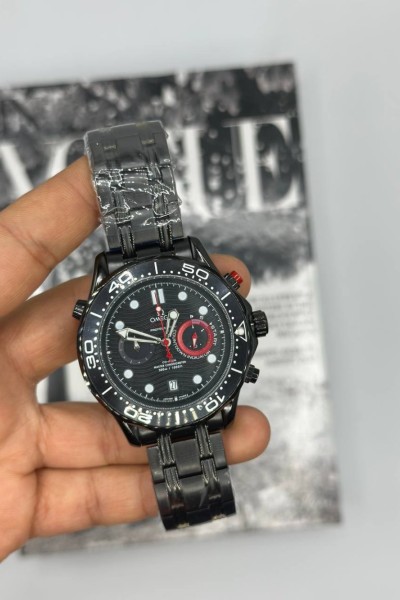 Omega Crono Siyah Erkek Kol Saat S829