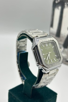 Patek Philippe Gümüş Yeşil Kadran Erkek Kol Saat S806-VLL Patek Philippe Gümüş Yeşil Kadran Erkek Kol Saat S806-VLL