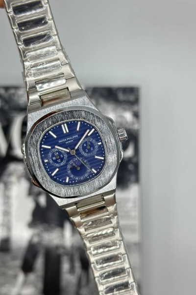 Patek Philippe Gümüş Mavi Kadran Erkek S814-VLL