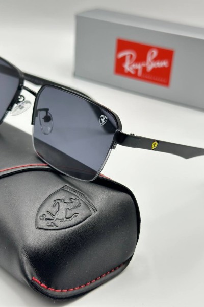Rayban Ferrari Siyah Unisex Güneş Gözlük G3228-VLL