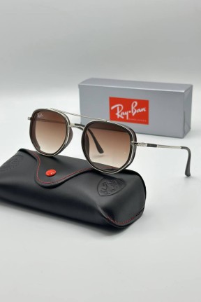 Rayban Kahve-Gümüş İthal Unisex Gözlük G3262-VLL