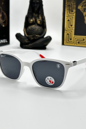 Rayban Polarize Beyaz İthal Unisex Güneş Gözlüğü  G1121-VLL